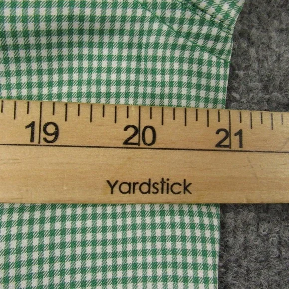 Mountain Khakis Shirt Mens Medium Green Gingham Check Passport EC Outdoor - Picture 5 of 13